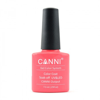 Гель-лак для нігтів Canni Gel Color System Color Coat Soak-off UV&LED 113 Пастельний рожево-кораловий, 7.3 мл