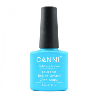 Гель-лак для нігтів Canni Gel Color System Color Coat Soak-off UV&LED 074 Небесно-блакитний, 7.3 мл