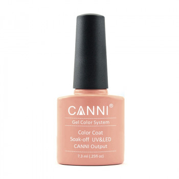 Гель-лак для нігтів Canni Gel Color System Color Coat Soak-off UV&LED 062 Персиково-бежевий, 7.3 мл