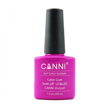 Гель-лак для нігтів Canni Gel Color System Color Coat Soak-off UV&LED 224 Яскраво-бузковий, неон, 7.3 мл