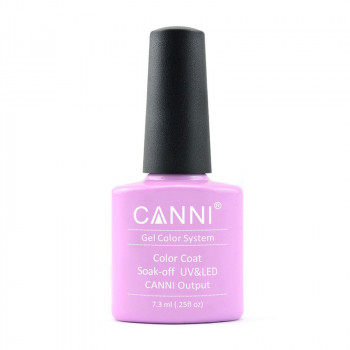 Гель-лак для нігтів Canni Gel Color System Color Coat Soak-off UV&LED 117 Пастельний світло-ліловий, 7.3 мл