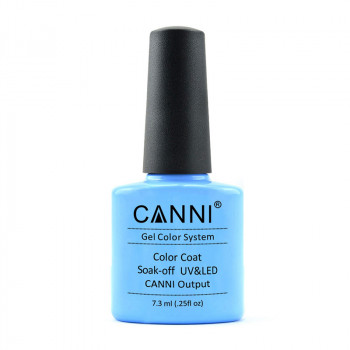Гель-лак для нігтів Canni Gel Color System Color Coat Soak-off UV&LED 254 Небесний світло-блакитний, 7.3 мл