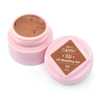Гель-пластилін для нігтів Canni 3D UV Modelling Gel 765 коричневий, 8 мл