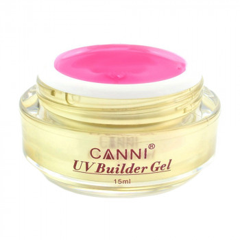 Конструюючий гель Canni 320 Pink clear напівпрозорий, 15 мл