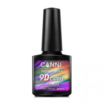 Гель-лак Canni Gel Color System 9D Cat Eye Soak-off UV&LED 03, 7.3 мл