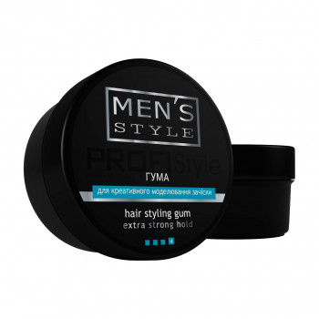 Чоловіча гума для креативного моделювання зачіски ProfiStyle Men's Style Hair Styling Gum Extra Strong Hold, фіксація 4, 80 мл