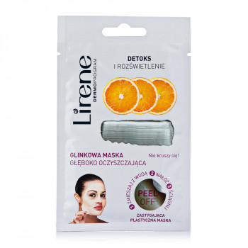 Маска  Lirene глибоко очищуюча з глиною, 10гр