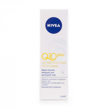 Крем проти зморщок для шкіри навколо очей NIVEA Q10 Power антивіковий, 15 мл