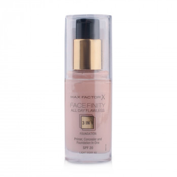 Тональна основа для обличчя Max Factor Facefinity All Day Flawless 3-In-1 Foundation SPF 20, 40 Light Ivory, 30 мл