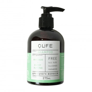 Шампунь O.life для сухого волосся, Авокадо та мигдаль, 275 мл