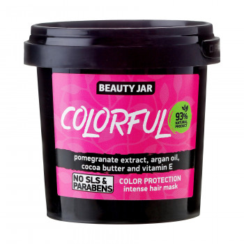 Інтенсивна маска Beauty Jar Color Protection Mask, Colorful для фарбованого волосся, 150 мл