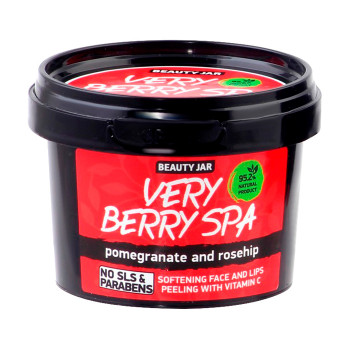 Пілінг для обличчя і губ Beauty Jar Very Berry Spa, 120 г
