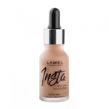 Тональний крем Lamel Professional Insta Color Stay Foundation 404 Темно-бежевий, 15 мл