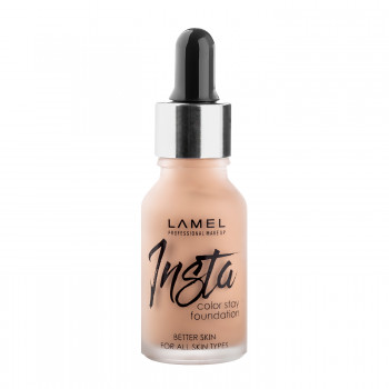 Тональний крем Lamel Professional Insta Color Stay Foundation 403 Рожево-бежевий, 15 мл
