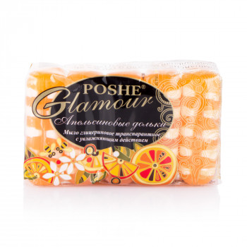Мило Тверде POSHE Glamour Апельсинові дольки екопак 5*70 г