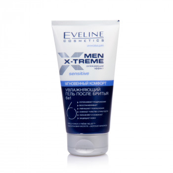 Зволожувальний гель після гоління Eveline Cosmetics Men Extreme Sensitive 6 в 1, чоловічий, 150 мл