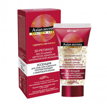 Есенція проти зморшок Витэкс Asian Secrets для обличчя, шиї та декольте з мікрокапсулами, 30 мл