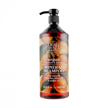 Шампунь для волосся Dead Sea Collection Argan Mineral Shampoo з мінералами Мертвого моря та аргановою олією, 1 л