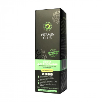 Пінка для вмивання VitaminClub з екстрактом зеленого чаю та календули, 150 мл