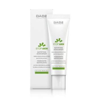 Матувальний крем для обличчя BABE Laboratorios Stop Akn Mattifying Moisturiser зволожувальний, 50 мл