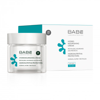Крем для обличчя BABE Laboratorios Hydro Nourishing Cream зволожувальний, живильний, SPF 20, 50 мл