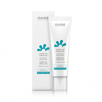 Крем-гель для обличчя BABE Laboratorios Hydro 24h Cream 24 години зволоження і пом'якшення, 50 мл