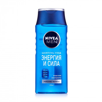 Чоловічий зміцнювальний шампунь-догляд для волосся та тіла Nivea Men 2 в 1 Енергія та сила, 250 мл