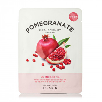 Зміцнювальна тканинна маска для обличчя It's Skin The Fresh Pomegrante Mask Sheet з екстрактом гранату, 20 г