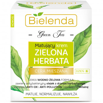 Матувальний крем для обличчя Bielenda Green Tea Day Mattifying Face Cream для комбінованої шкіри, 50 мл