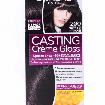 Безаміачна фарба для волосся L'Oreal Paris Casting Creme Gloss 200 Чорна кава, 180 мл