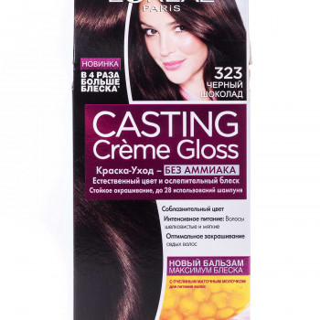 Безаміачна фарба для волосся L'Oreal Paris Casting Creme Gloss 323 Чорний шоколад, 180 мл