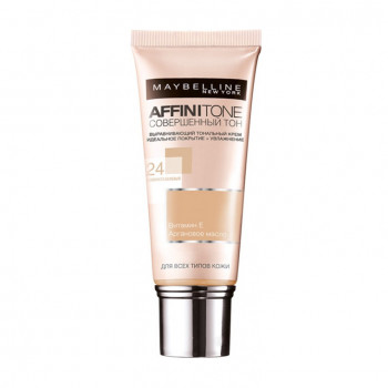 Тональний крем для обличчя Maybelline New York Affinitone Досконалий тон, для всіх типів шкіри, 24 Золотисто-бежевий, 30 мл
