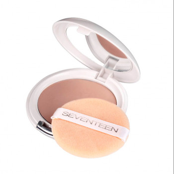 Компактна пудра Seventeen Natural Silky Compact Powder з дзеркалом, 05 Toffee, 12 г
