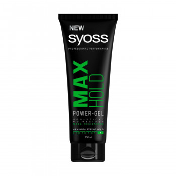 Гель для укладання волосся Syoss Max Hold Power-Gel фіксація 5, 250 мл
