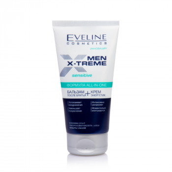 Бальзам після гоління та крем енергетик Eveline Cosmetics Men Extreme Q10, 150 мл