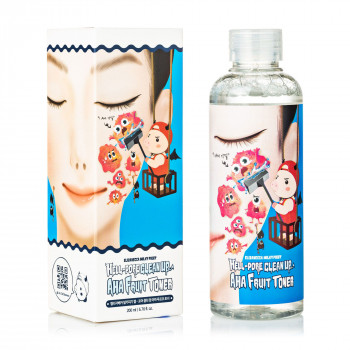 Пілінг-тонер для обличчя Elizavecca Milky Piggy Hell-Pore Clean Up AHA Fruit Toner з фруктовими кислотами, 200 мл