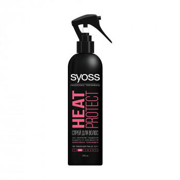 Термозахисний спрей для укладання волосся Syoss Heat Protect Styling Spray фіксація 2, 250 мл