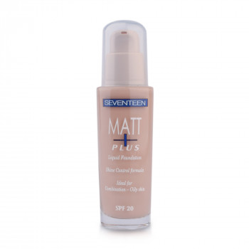 Матова тональна основа Seventeen Matt Plus Shine Control Foundation SPF 20, 03 Natural Beige, 30 мл
