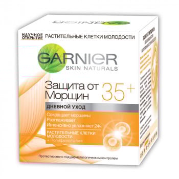 Денний крем для обличчя Garnier Skin Naturals Захист від зморшок 35+, 50 мл