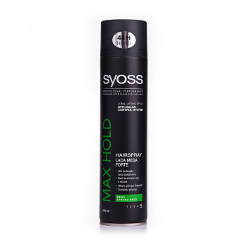 Лак для волосся Syoss Max Hold Hairspray фіксація 5 (максимальна), 400 мл