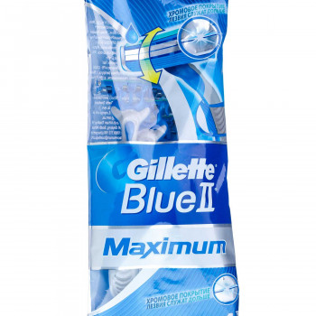 Одноразові станки для гоління Gillette Blue II Maximum чоловічі, 4 шт