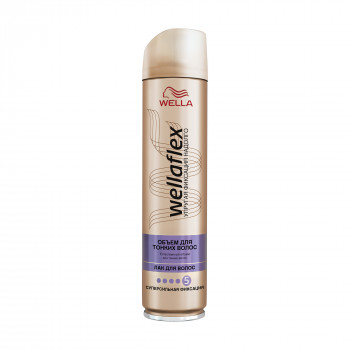 Лак для волосся WELLA Wellaflex Об'єм для тонкого волосся, суперсильної фiксацiї, 250 мл