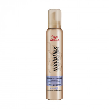 Мус для волосся WELLA Wellaflex Об'єм до 2-ох днів, Екстрасильна фiксацiя 4, 200 мл