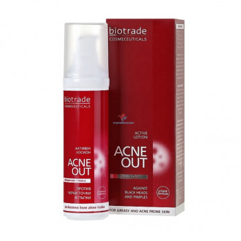 Лосьйон для обличчя та тіла Biotrade Acne Out Active Lotion для проблемної шкіри, локального використання, 10 мл (мініатюра)