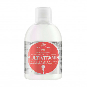 Шампунь для волосся Kallos Cosmetics Multivitamin Energising Shampoo з екстрактом женьшеню і олією авокадо, 1 л