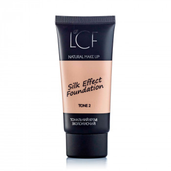 Зволожувальний тональний крем LCF Silk Effect Foundation тон 02, 40 мл
