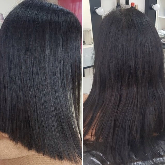 Черные волосы темный цвет волос темные, фото - Парикмахер-колорист Светлана Мищенко