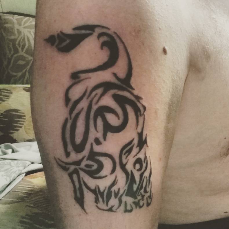 Полінезія орнаментал абстракція, фото - Тату майстер Наталья