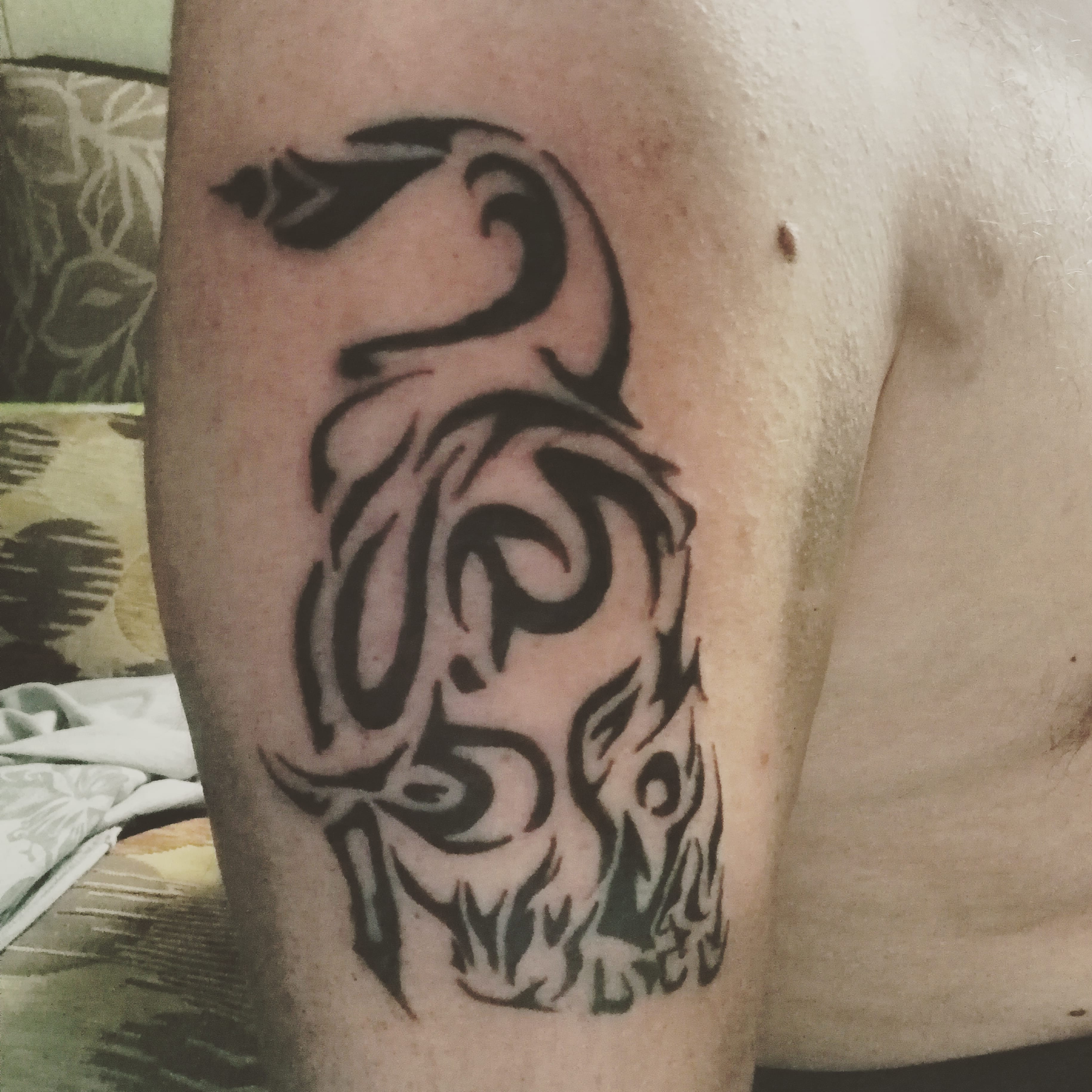 Полінезія орнаментал абстракція, фото - Тату майстер Наталья