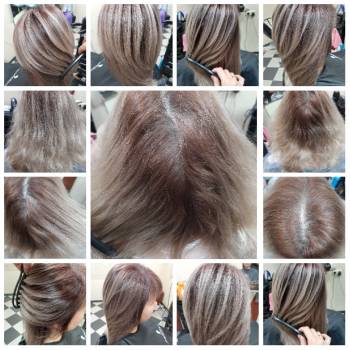 Окрашивание, процедура реконструкции волос